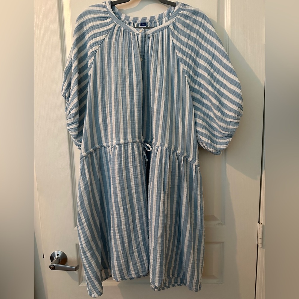 Old Navy Cotton Pinstripe Dress for Summer!
